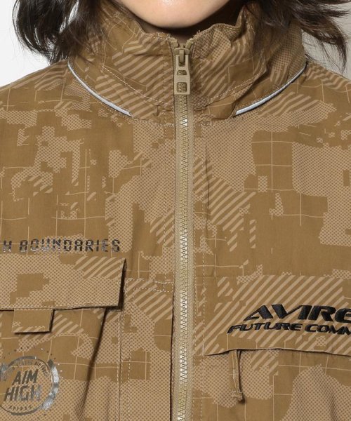AVIREX(AVIREX)/ファンクショナル スタンドジップシャツ/S/S FUNCTIONAL STAND ZIP SHIRT/img04