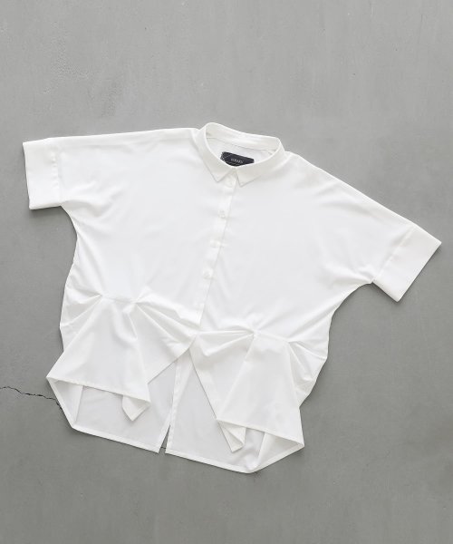 osharewalker(オシャレウォーカー)/『変形裾タックデザインシャツ』/img21