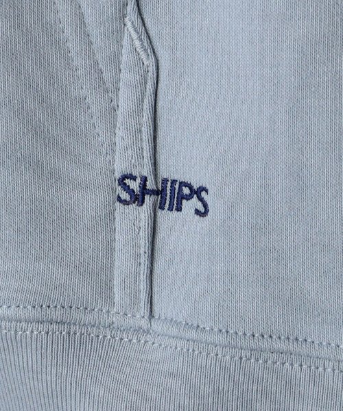 SHIPS MEN(シップス　メン)/*SHIPS: マイクロ SHIPS 刺繍 ロゴ 裏毛 スウェット プルオーバー パーカー/img34