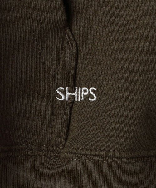 SHIPS MEN(シップス　メン)/*SHIPS: マイクロ SHIPS 刺繍 ロゴ 裏毛 スウェット プルオーバー パーカー/img42