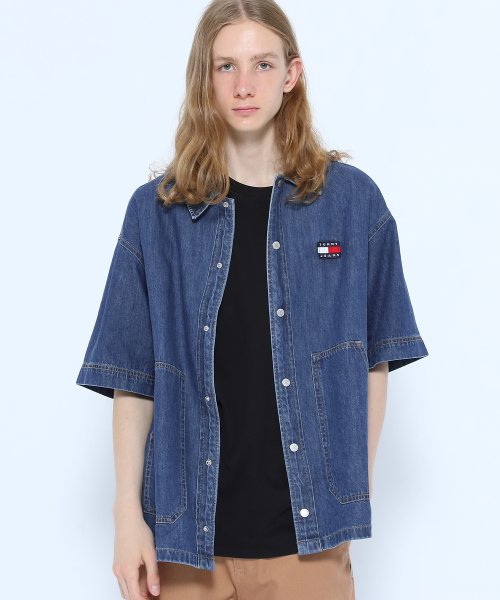 TOMMY JEANS(トミージーンズ)/TJU DENIM WORKER SS OVERSHIRT/img01