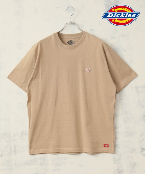 ALWAYS GOOD TIME NEW BASIC STORE(オールウェイグッドタイムニューベーシックストア)/【DICKIES/ディッキーズ】ワンポイントロゴ ミニワッペン クルーネックTシャツ/img01