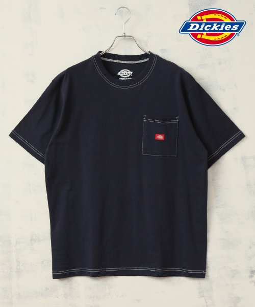 Dickies(Dickies)/【DICKIES/ディッキーズ】ワンポイントロゴ ミニワッペンポケット付き クルーネックTシャツ/img06