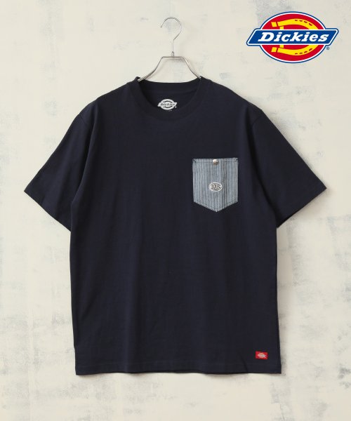 ALWAYS GOOD TIME NEW BASIC STORE(オールウェイグッドタイムニューベーシックストア)/【DICKIES/ディッキーズ】布帛ポケット切替クルーネックTシャツ/img01