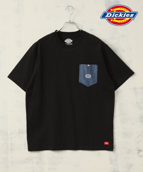 ALWAYS GOOD TIME NEW BASIC STORE(オールウェイグッドタイムニューベーシックストア)/【DICKIES/ディッキーズ】布帛ポケット切替クルーネックTシャツ/img04