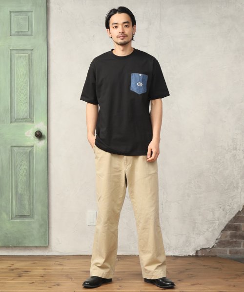 ALWAYS GOOD TIME NEW BASIC STORE(オールウェイグッドタイムニューベーシックストア)/【DICKIES/ディッキーズ】布帛ポケット切替クルーネックTシャツ/img18