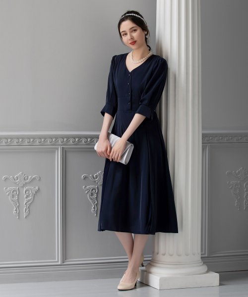 DRESS+(ドレス プラス)/ワンピース 袖付き 披露宴 結婚式 オフィス　パーティードレス/img15