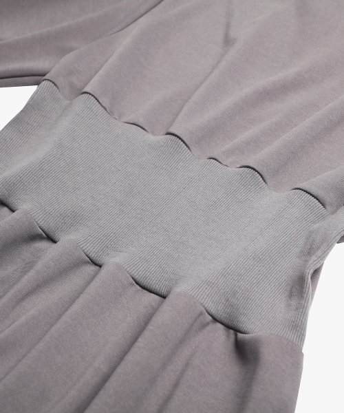 DRESS+(ドレス プラス)/ワンピース フレア Aライン 長袖 ストレッチ素材 スタイルUP /img25