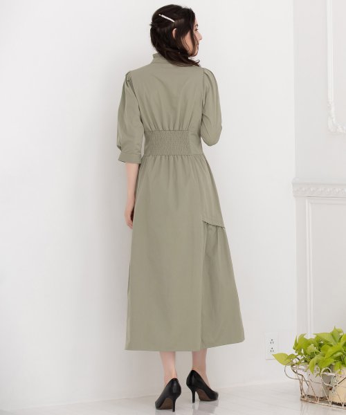 DRESS+(ドレス プラス)/ワンピース フレア Aライン 袖付き スタンドカラー/img12