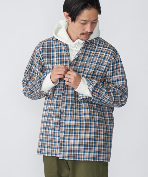 SHIPS MEN(シップス　メン)/SHIPS:〈ウォッシャブル〉テックウール リラックスフィット レギュラーカラー シャツ 22FW/img09