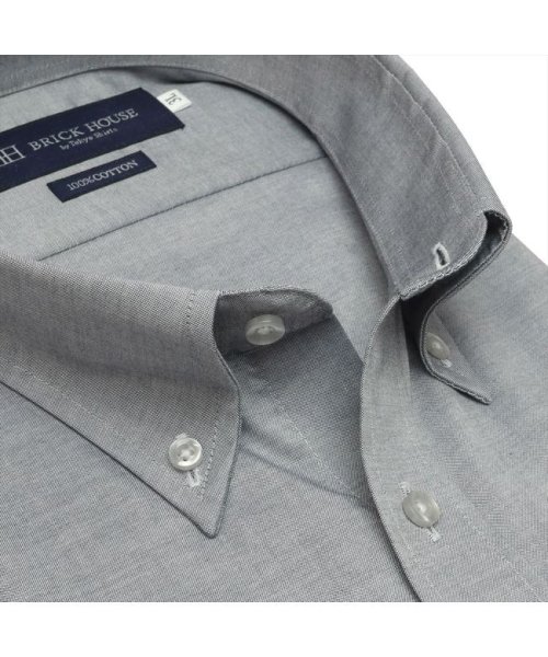 TOKYO SHIRTS(TOKYO SHIRTS)/形態安定 ボタンダウンカラー 綿100% 半袖ビジネスワイシャツ/img03