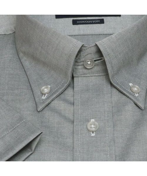 TOKYO SHIRTS(TOKYO SHIRTS)/形態安定 ボタンダウンカラー 綿100% 半袖ビジネスワイシャツ/img04