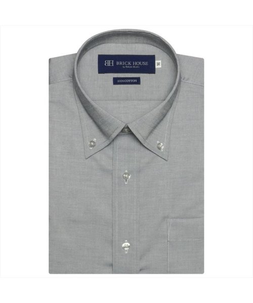 TOKYO SHIRTS(TOKYO SHIRTS)/形態安定 ボタンダウンカラー 綿100% 半袖ビジネスワイシャツ/img01