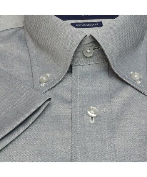 TOKYO SHIRTS(TOKYO SHIRTS)/形態安定 ボタンダウンカラー 綿100% 半袖ビジネスワイシャツ/img03