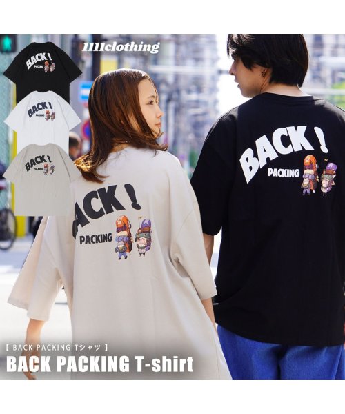 1111clothing(ワンフォークロージング)/オーバーサイズ tシャツ メンズ tシャツ レディース ビッグtシャツ ビッグシルエット トップス 半袖 カットソー 綿100% ビッグt 半袖tシャツ 5分袖/img01