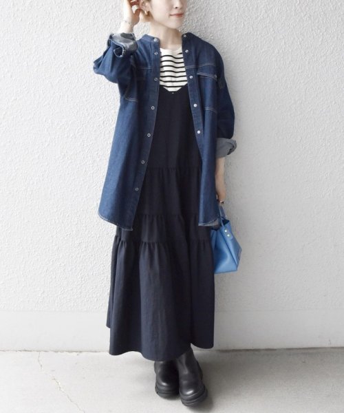 SHIPS any WOMEN(シップス　エニィ　ウィメン)/SHIPS any:〈ウォッシャブル〉ビックシルエット デニム シャツ［SHIPS any DENIM］/img11