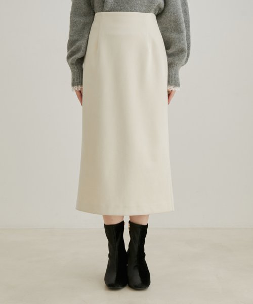 VIS(ビス)/【選べる着丈・洗える】ベロアタッチタイトスカート【sustainable】/img10