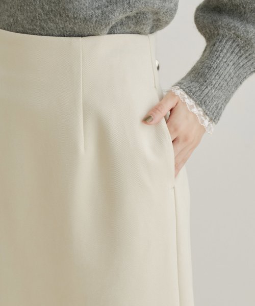 VIS(ビス)/【選べる着丈・洗える】ベロアタッチタイトスカート【sustainable】/img14