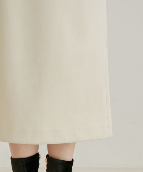 VIS(ビス)/【選べる着丈・洗える】ベロアタッチタイトスカート【sustainable】/img15
