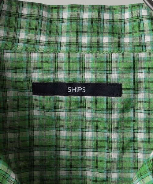 SHIPS MEN(シップス　メン)/*SHIPS: リラックスフィット シアサッカー チェック柄 オープンカラー シャツ/img15