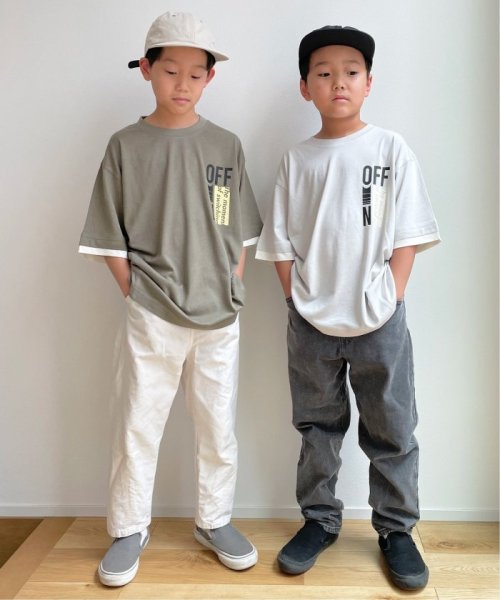 ikka kids(イッカ　キッズ)/【キッズ】【冷感】袖レイヤーTシャツ（100〜160cm）/img07