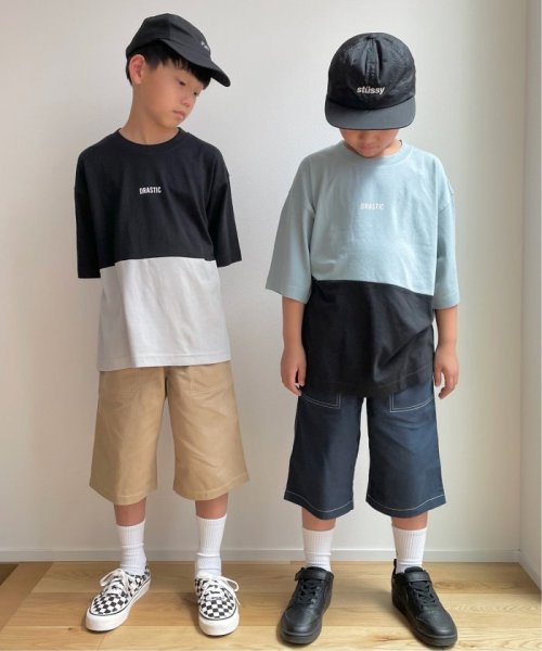 ikka kids(イッカ　キッズ)/【キッズ】【冷感】ブロッキングTシャツ（100〜160cm）/img05