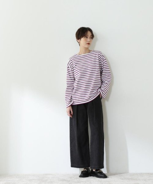 N Natural Beauty Basic(エヌナチュラルビューティベーシック)/バスクボーダーロンTシャツ/img10