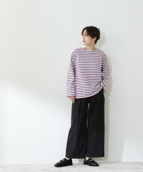 N Natural Beauty Basic(エヌナチュラルビューティベーシック)/バスクボーダーロンTシャツ/img11