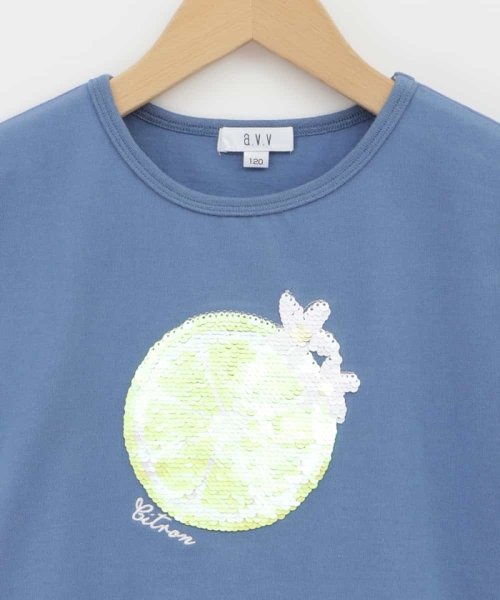 a.v.v(KID'S)(アー・ヴェ・ヴェキッズ)/[100－130]トゥインクルスパンコールTシャツ/img15