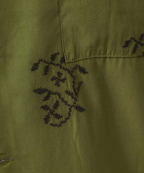 ABAHOUSE(ABAHOUSE)/【刺繍】リーフ柄 オープンカラー 半袖シャツ/img10