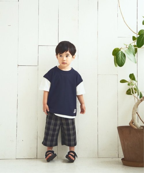 ikka kids(イッカ　キッズ)/【キッズ】鹿の子フェイクベストレイヤーTシャツ（100〜160cm）/img16