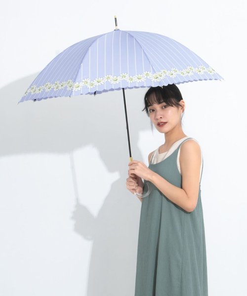 Wpc．(Wpc．)/【Wpc.公式】雨傘 ストライプマーガレット  58cm 継続はっ水 晴雨兼用 レディース 長傘/img07
