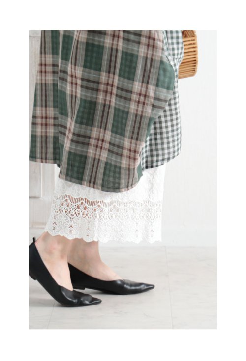 Sawa a la mode(サワアラモード)/ワンピの下に穿く花刺繍レースワイドパンツ/img26