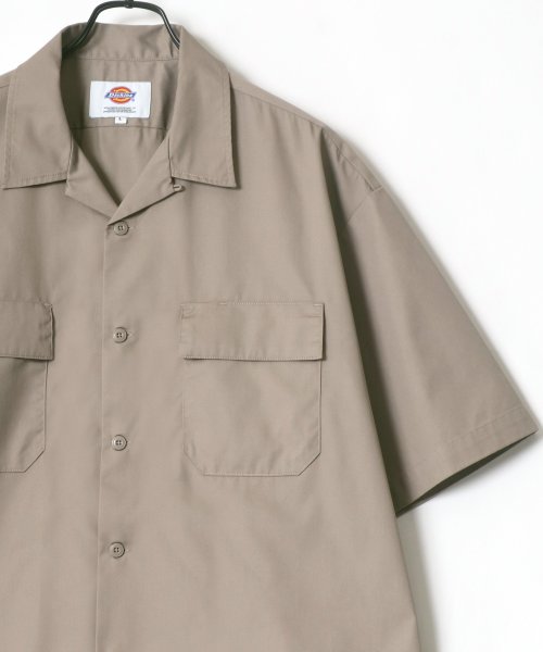 LAZAR(ラザル)/【Lazar】Dickies/ディッキーズ T/Cツイル オーバーサイズ オープンカラー ワークシャツ/CPOシャツ/シャツジャケット/img16