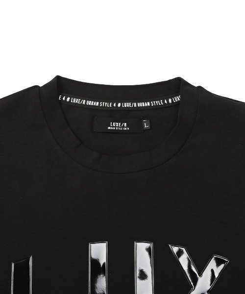 LUXSTYLE(ラグスタイル)/LUXER(ラグジュ)立体エナメルロゴプリント半袖Tシャツ/Tシャツ メンズ 半袖 プリント ロゴ エナメル 光沢 立体 エンボス/img11