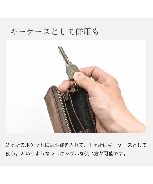 Hallelujah(ハレルヤ)/コインケース メンズ ラウンドファスナー 本革 レザー 小銭入れ レディース 仕分け 小さい 財布 カード入れ キーケース ミニ財布 牛革 人気 ブランド シン/img08