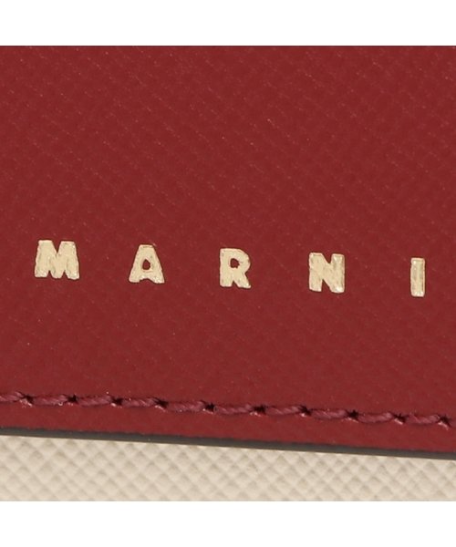 MARNI(マルニ)/マルニ 三つ折り財布 トランク トリフォールドウォレット ミニ財布 レッド マルチ レディース MARNI PFMOW02U23 LV520 Z541N/img06