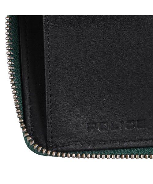 POLICE(ポリス)/ポリス POLICE 財布 二つ折り メンズ ラウンドファスナー ボックス型小銭入れ トレント TRENTO ブラック ワイン レッド グリーン 黒 PA－70/img10