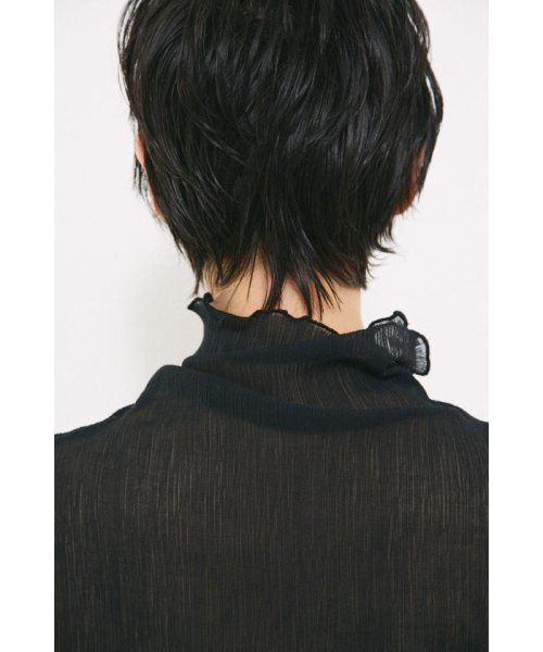 BLACK BY MOUSSY(ブラックバイマウジー)/mesh highneck tops/img17