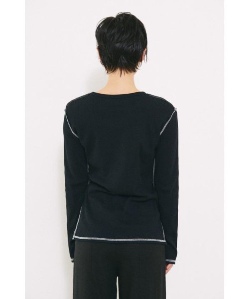 BLACK BY MOUSSY(ブラックバイマウジー)/bicolor stitch long t－shirt/img04