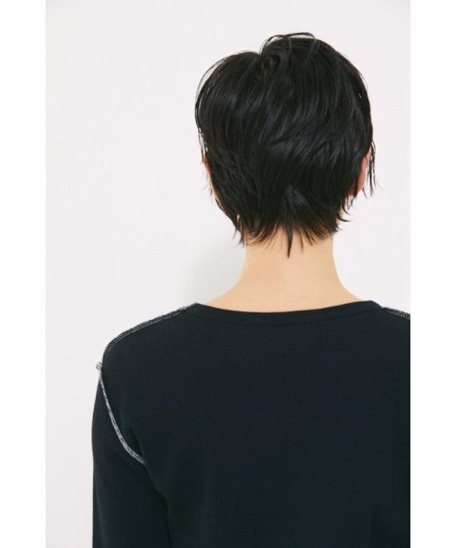 BLACK BY MOUSSY(ブラックバイマウジー)/bicolor stitch long t－shirt/img06