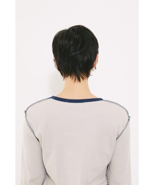 BLACK BY MOUSSY(ブラックバイマウジー)/bicolor stitch long t－shirt/img29