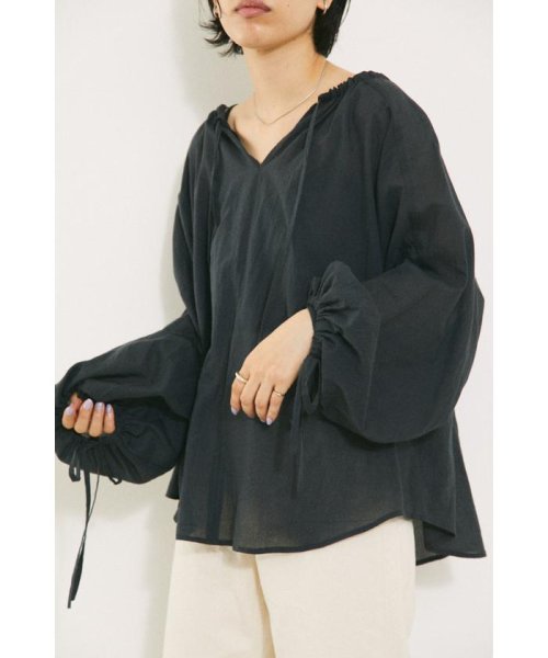 BLACK BY MOUSSY(ブラックバイマウジー)/balloon sleeve blouse/img13