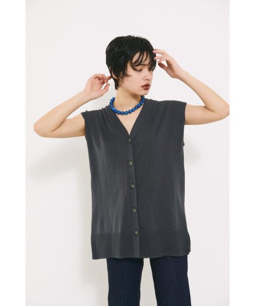 BLACK BY MOUSSY(ブラックバイマウジー)/cotton washable vest/img02