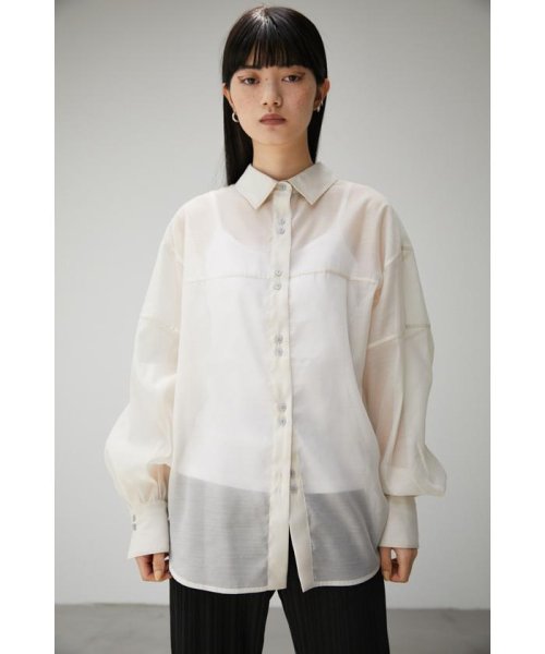 AZUL by moussy(アズールバイマウジー)/FORM SLEEVE SHEER SH/img04