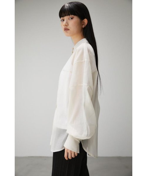 AZUL by moussy(アズールバイマウジー)/FORM SLEEVE SHEER SH/img05