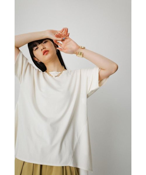 AZUL by moussy(アズールバイマウジー)/SIDE SWITCHING FLARE TEE/img02