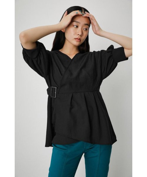 AZUL by moussy(アズールバイマウジー)/SIDE BELT CACHE－COEUR BLOUSE/img11