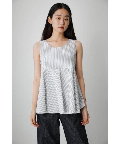 AZUL by moussy(アズールバイマウジー)/STRIPE TANK LAYERED CUT TOPS/img10