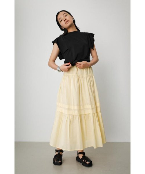 AZUL by moussy(アズールバイマウジー)/COTTON TIERED SKIRT/img20